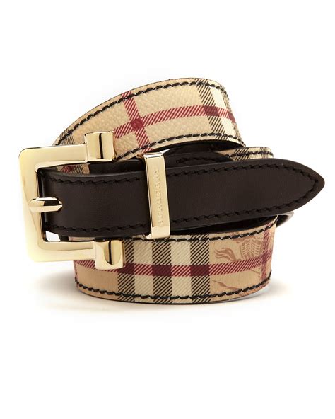 burberry belts on sale|Burberry haymarket check belt.